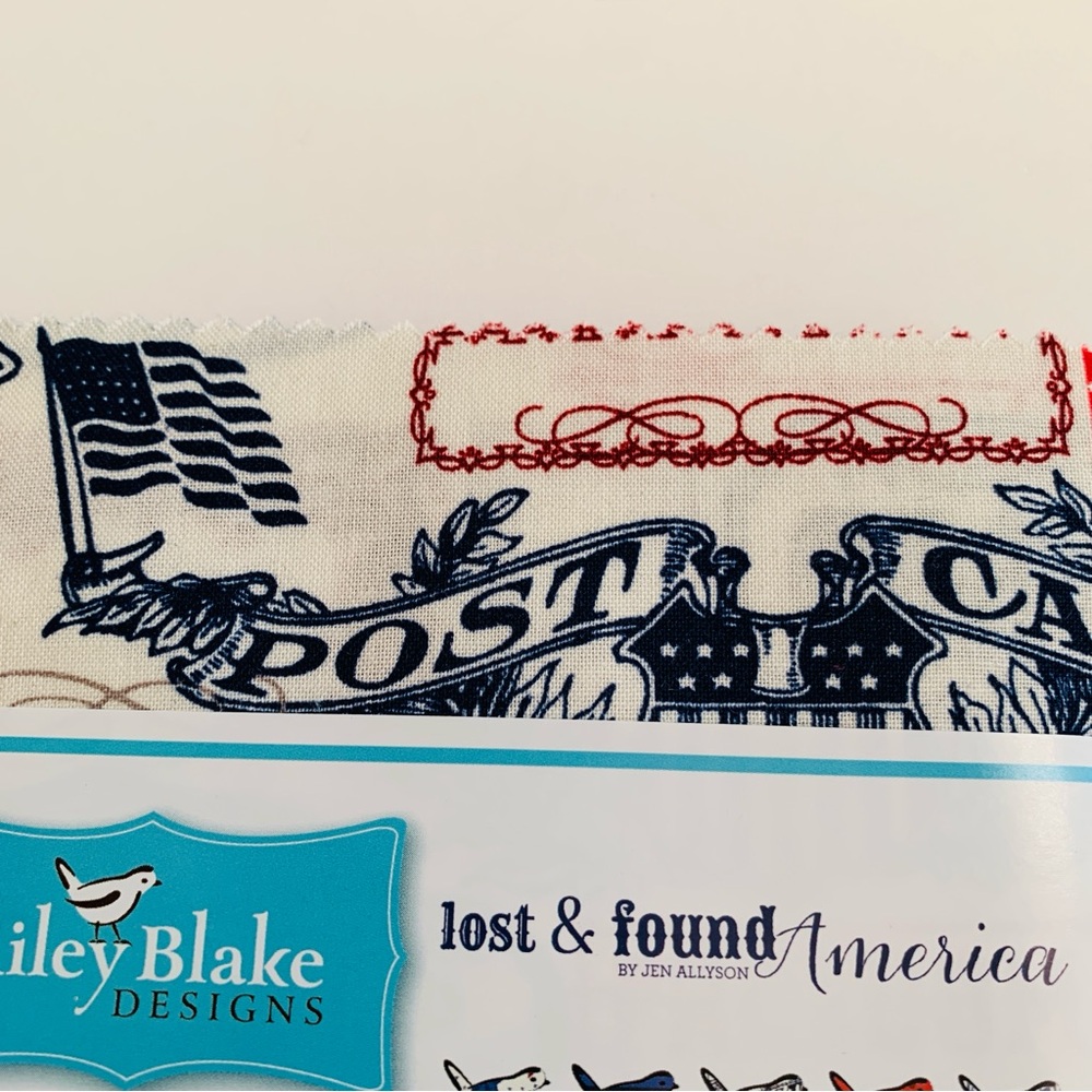 RILEY BLAKE DESIGNS Lost & Found America 5” Square Stacker Charm Pack Fabric NWT - Picture 3 of 14
